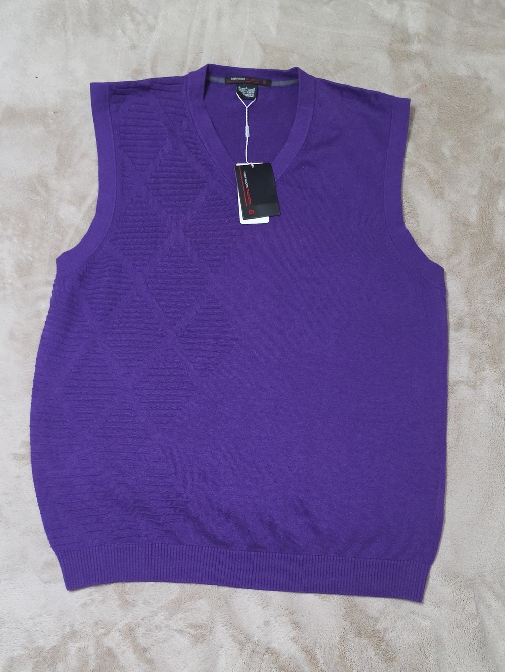 Nike - Tiger Wood Collection Purple V-Neck Sweater Vest